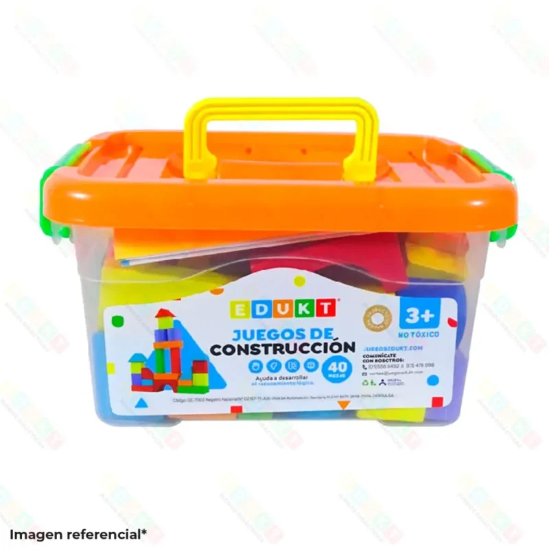 JUEGO DE CONSTRUCCION COLORES   EDU -KT 40 PZS
