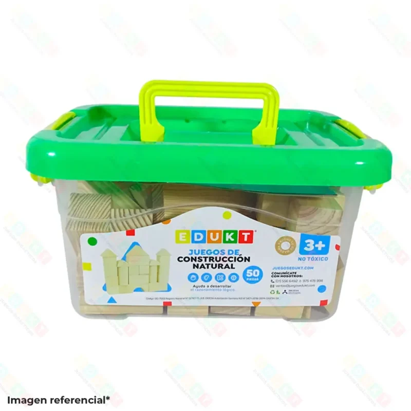 JUEGO DE CONSTRUCCION NATURAL   EDU -KT 48 PZS