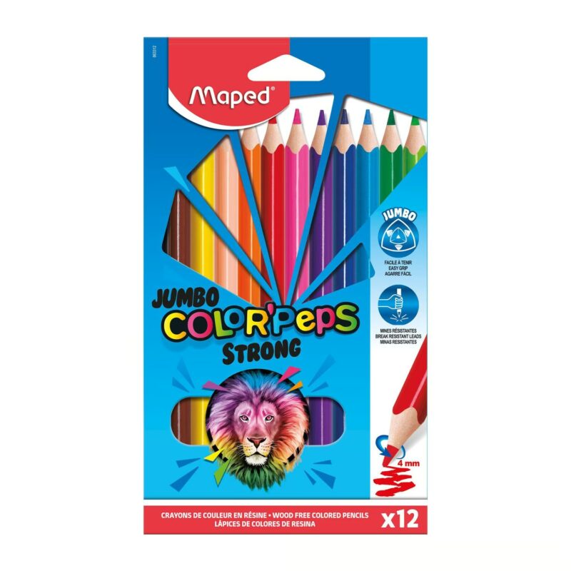 COLOR MAPED JUMBO STRONG  X 12 COLORES       863312