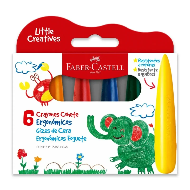 CRAYON FABER X 6   COHETE  121718