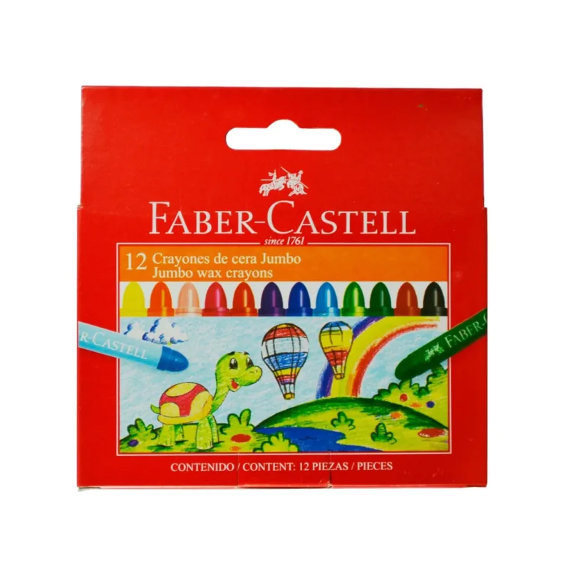 CRAYON FABER     X 12 JUMBO