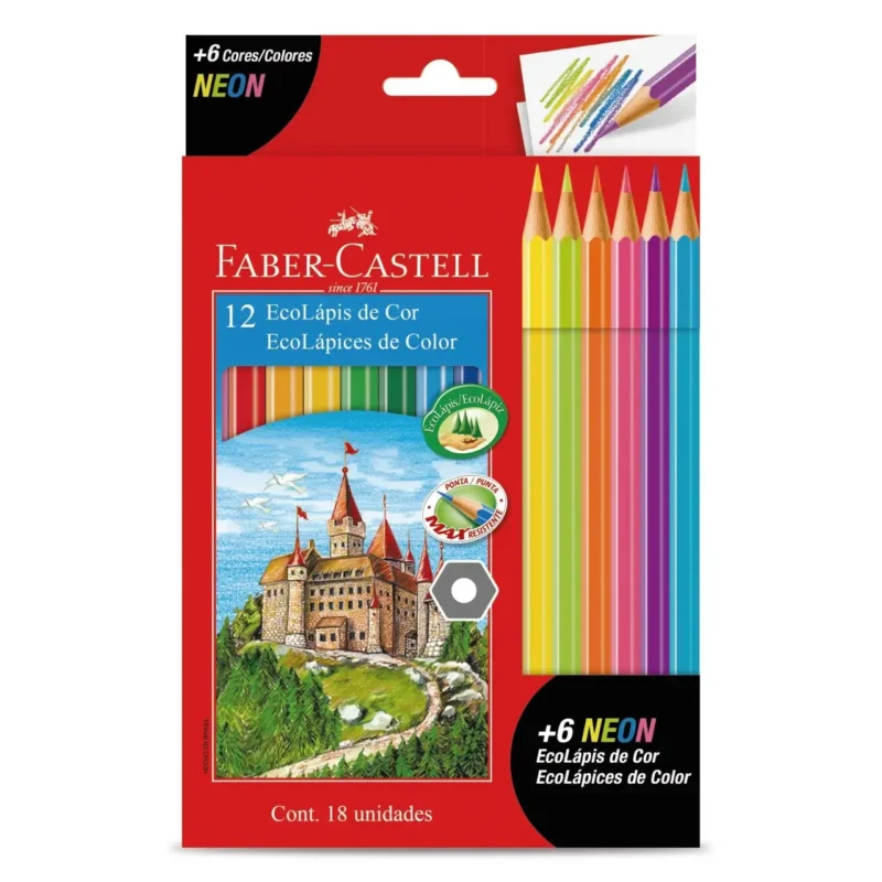 COLOR FABER X 12 LARGOS  +  6 NEON   112671/116107