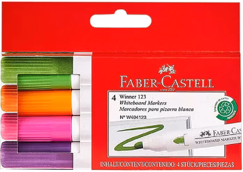 PLUMON FABER WINNER 123 X 4 P/PIZARRA  MOR/FUC/VERD/NARAN     352304