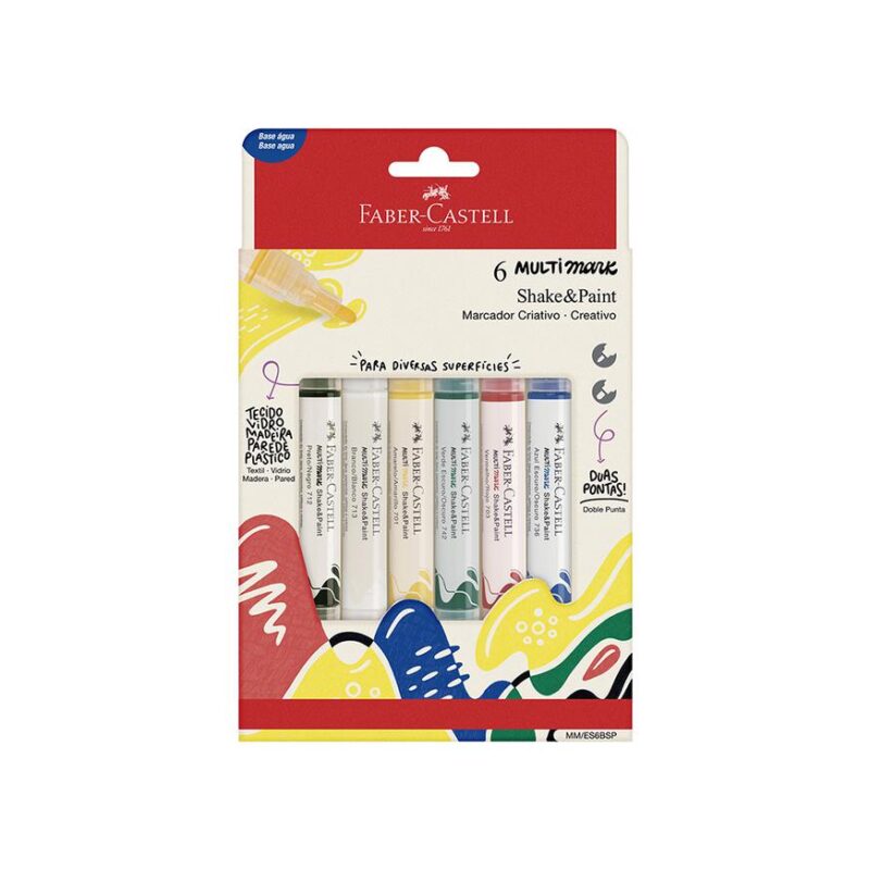 PLUMON FABER MULTIMARK SHAKE & PAINT BASICOS X6  452206